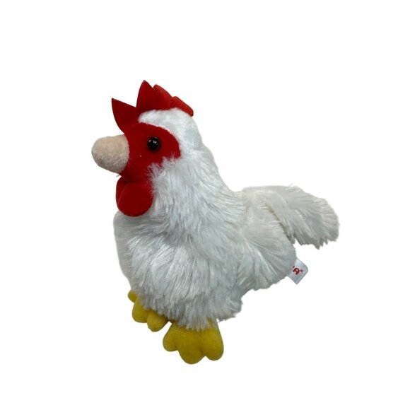 Aurora Flopsie Chicken Plush Toy 6" Farm Stuffed Animal Realistic Classroom - Picture 2 of 5